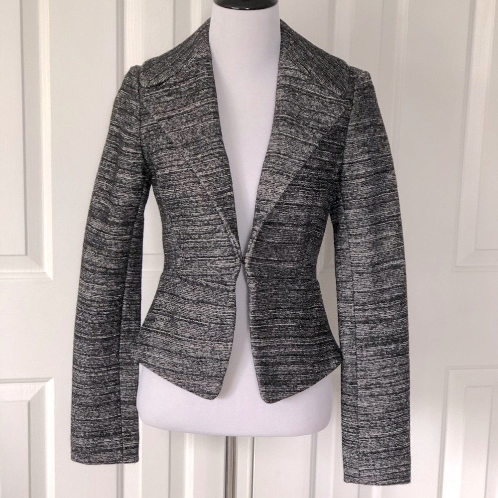 Banana Republic Cotton Wool Blazer Tweed Jacket XS